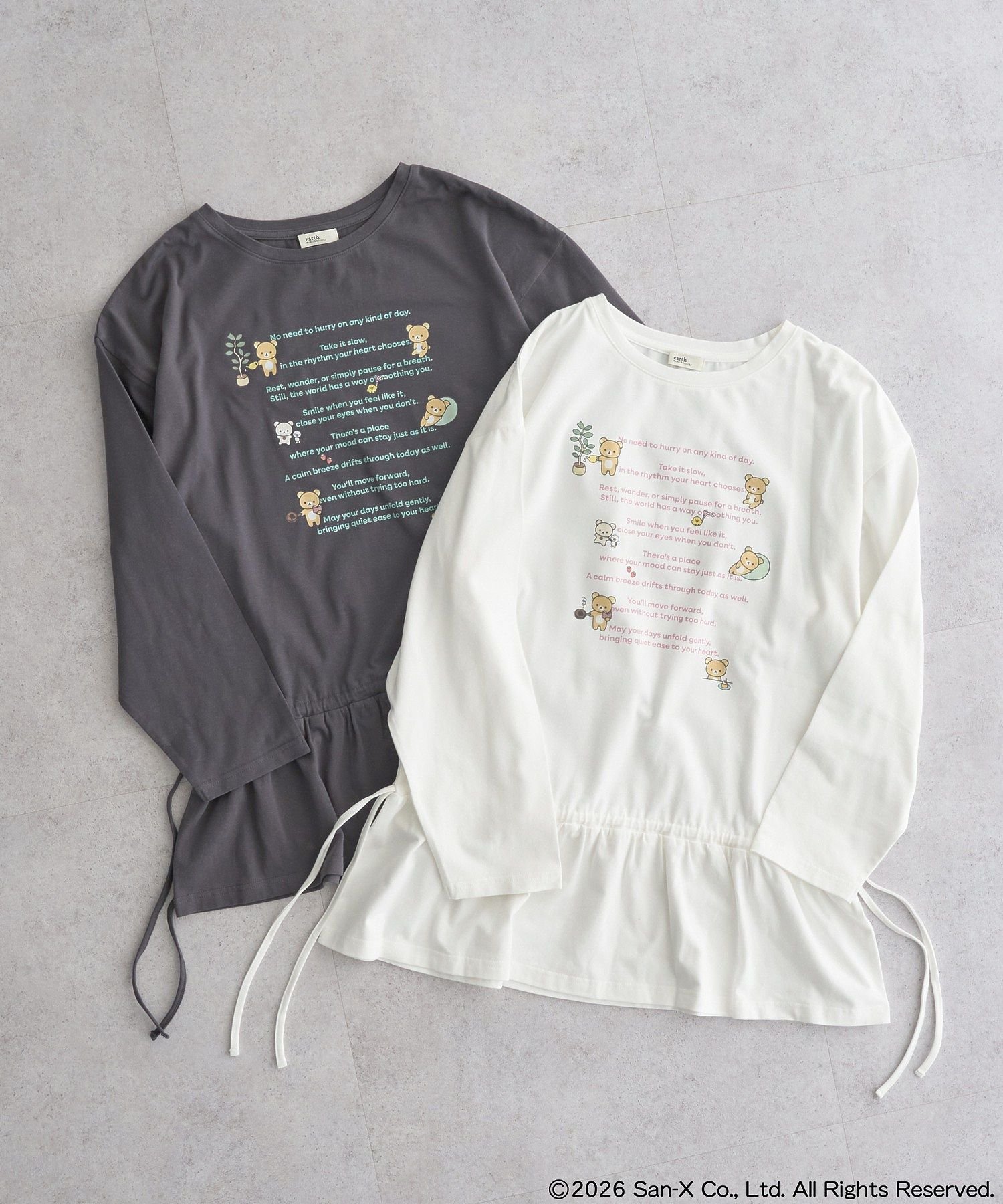 【SALE／45%OFF】earth music&ecology リラックマ×earth ブラウジングロンT アース...