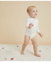 PETIT BATEAU 衿つき長袖ボディ プチバトー マタニティウェア・ベビー用品 ロンパース・カバーオール ホワイト ネイビー