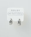 GOLDY ミニマム ウェーブ ワンタッチ イヤリング ゴールディ アクセサリー・腕時計 イヤリング・イヤーカフ ゴールド シルバー
