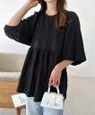 【SALE/50%OFF】andme バックリボン ギャザー チュニック トップス アンドミー トップス シャツ・ブラウス ホワイト ブラック ブラウン