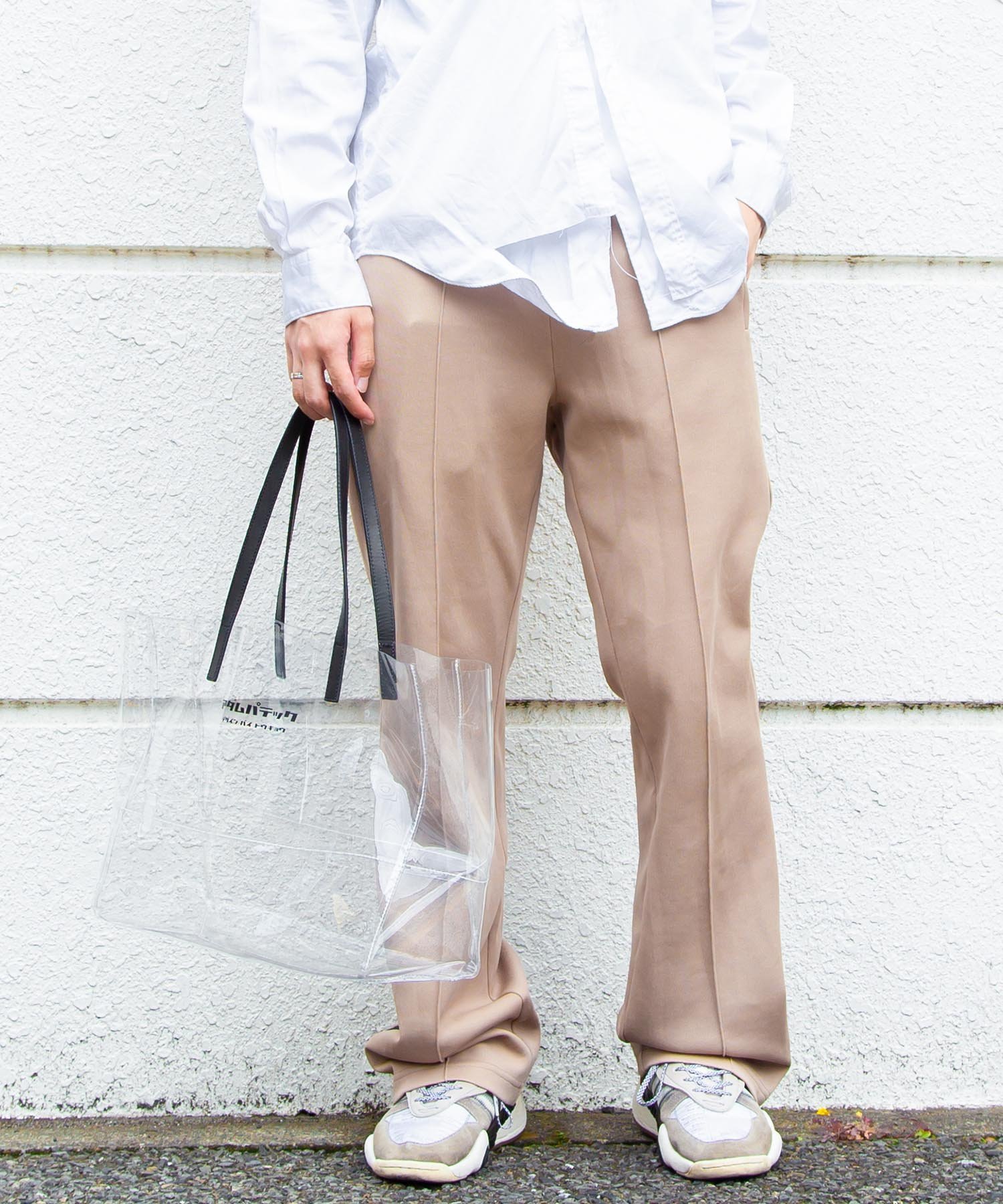 F.S.B/(U)CLEAR LEATHER HANDLE PVC TOTE エフエスビー バッグ トートバッグ