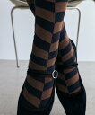 IRIS47 IRIS 47/parallel socks SO1 セットアップセブン 靴下・レッグウェア 靴下 ブラウン ホワイト