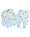 【SALE/50%OFF】moimoln 【ルームウェア】オルストップス&パンツ モイモルン インナー・ルームウェア パジャマ ブルー