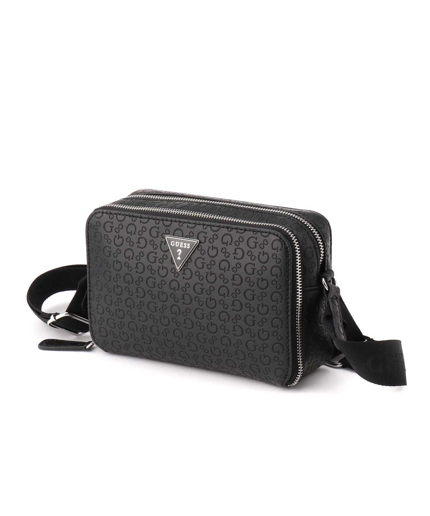 GUESS GUESS ショルダーバッグ (W)VIVIETTE Mini Zip Crossbody ゲス バッグ ショルダーバッグ ホワイト ブラック【送料無料】