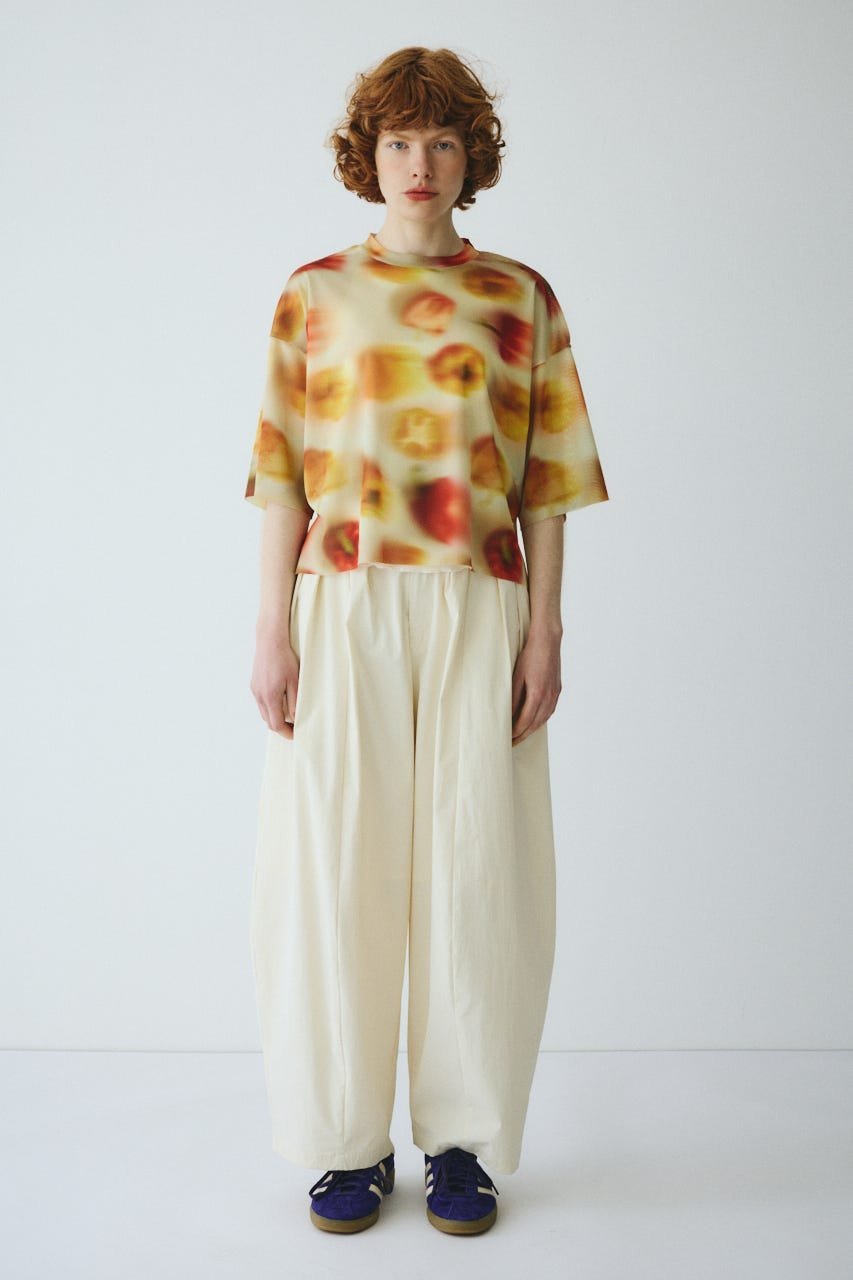 HeRIN.CYE Paprika pattern tops ヘリンドットサイ トップス カットソー・Tシャツ ネイビー イエロー