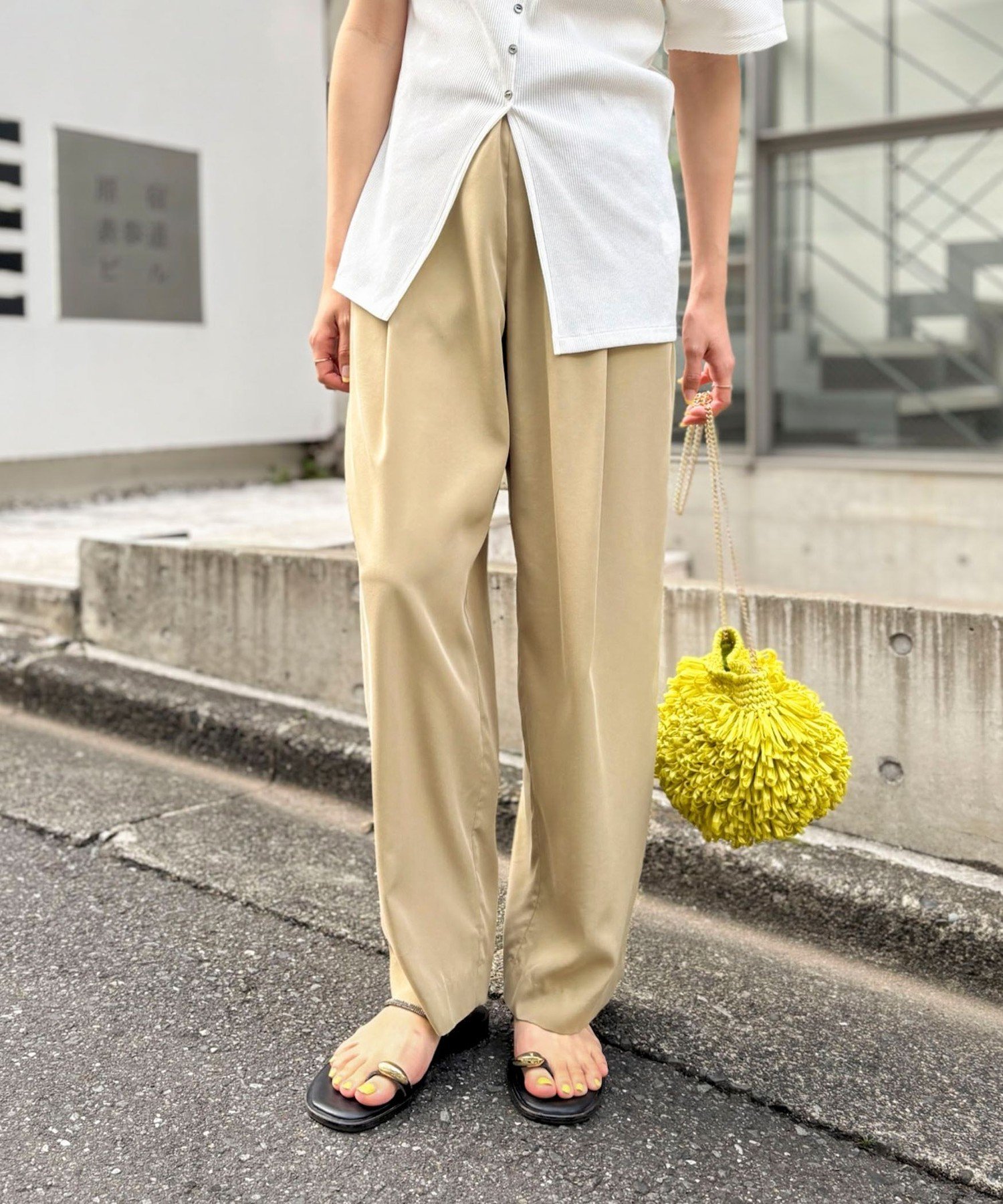 NOLLEY'S 【WEB&一部店舗限定】ウォッシャブルサンドウォッシュイージーワイドパンツ ノーリーズ パンツ その他のパンツ グレー ベージュ【送料無料】