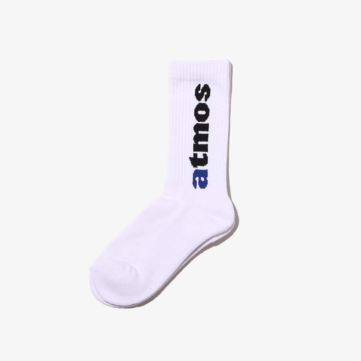 atmos atmos JACQUARD LOGO SOCKS WHITE アトモス 靴下・レッグウェア 靴下 ホワイト
