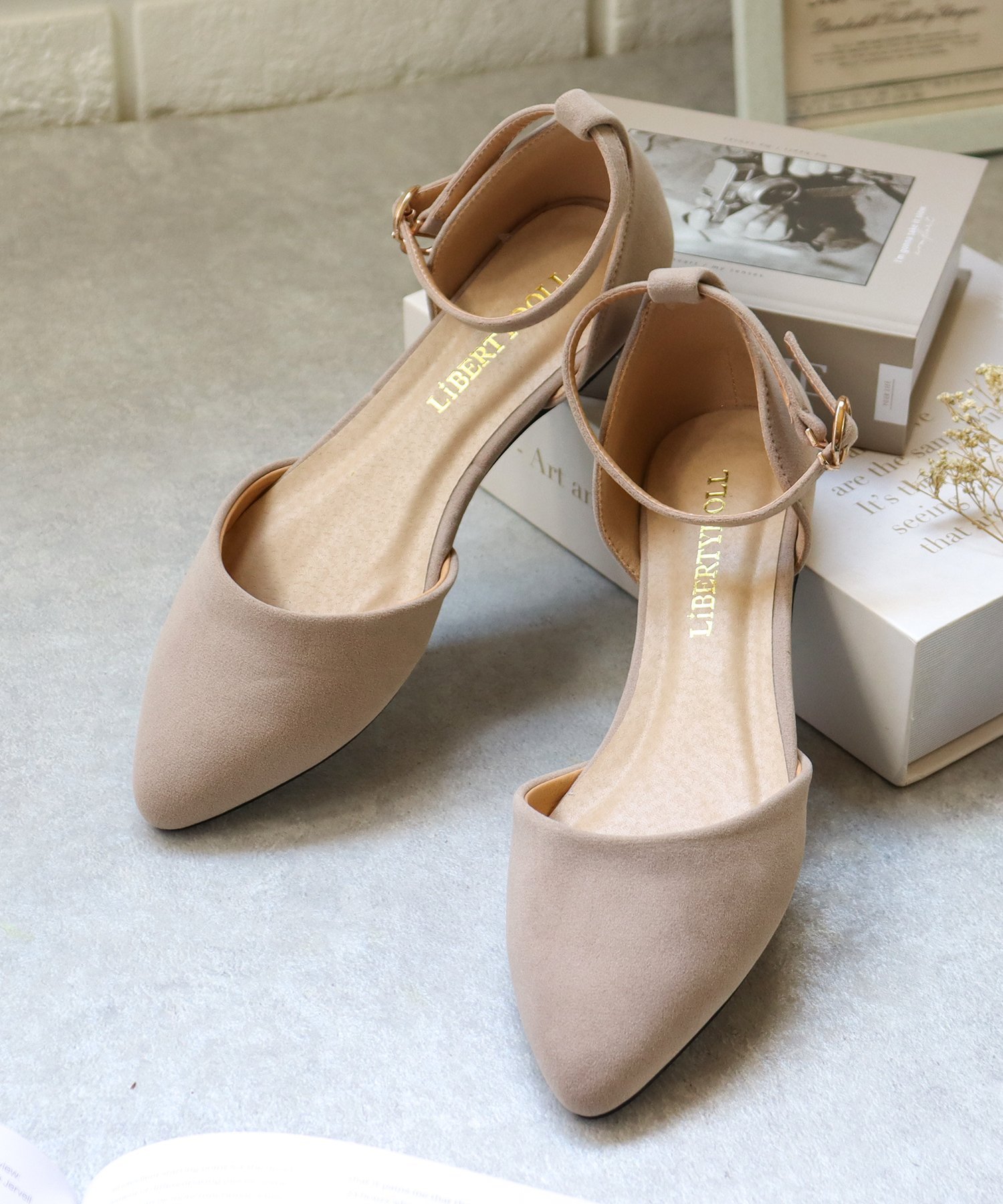 【SALE/20%OFF】LibertyDoll フラット ワンピース オフィスカジュアル ストラップパンプス ☆5432 サンエーフットウェアー シューズ・靴...