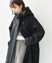 シップス コート レディース 【SALE／50%OFF】SHIPS any SHIPS any: メルトン ウール ミックス M-51 モッズ コート シップス ジャケット・アウター モッズコート ブラック ブラウン【送料無料】