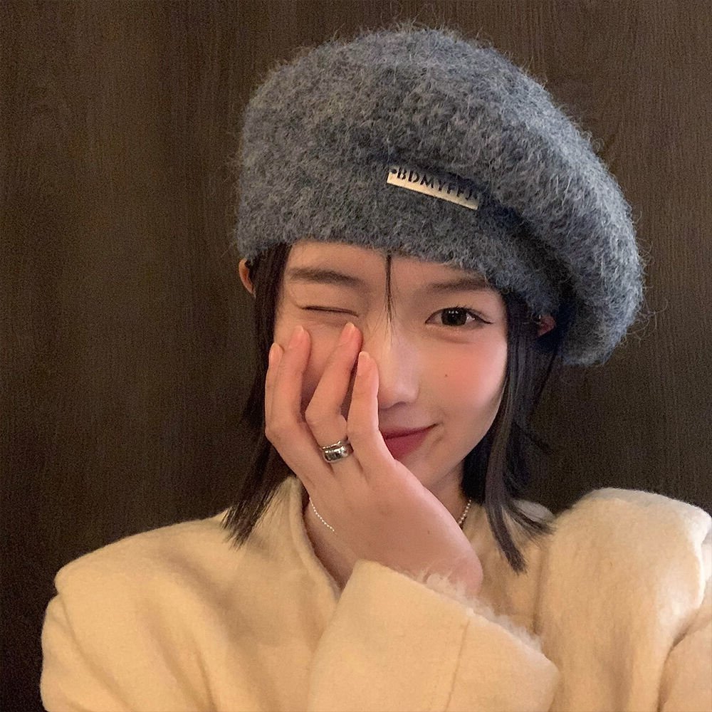 【SALE/30%OFF】miniministore ニットベレー帽 起毛 レディース 秋冬 ミニミニストア 帽子 ハンチング・ベレー帽 ホワイト ブラウン ブラック カーキグリーン ベージュ グレー