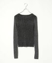 【SALE/37%OFF】VENCE share style Ladys ラメリブ指あきクルーネックプルオーバー ヴァンス エクスチェンジ トップス その他のト...