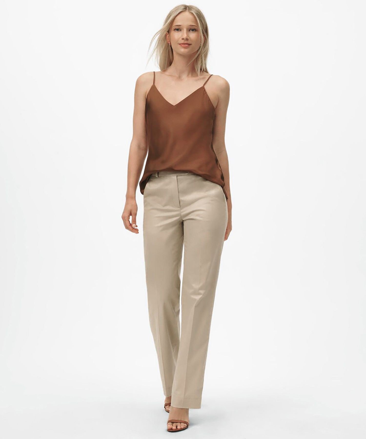 BROOKS BROTHERS ストレッチコットン ワイドレッグ アドバンテージ チノパンツ ブルックス ブラザーズ パンツ チノパンツ グリーン カーキグリーン【送料無料】