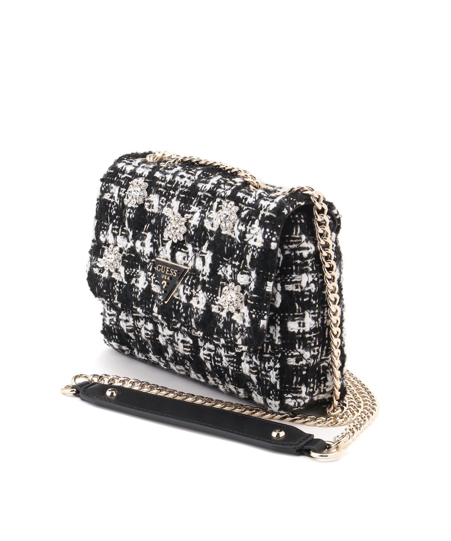 【SALE／50%OFF】GUESS GUESS クロスボディバッグ (W)EVERLEE Mini Xbody Flap ゲス バッグ ショルダーバッグ ブラック【送料無料】