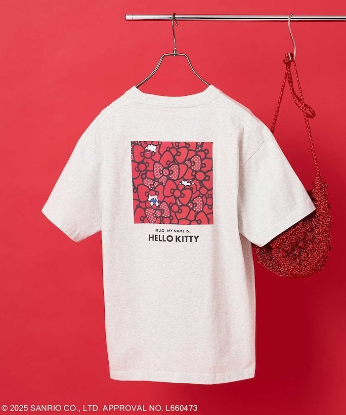 【SALE／25%OFF】FREAK'S STORE SANRIO 'HELLO KITTY' バックプリントTシャツ 25SS フリークスストア トップス カットソー・Tシャツ グレー【送料無料】のサムネイル