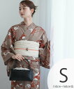 utatane utatane 浴衣3点セット ココアと赤茶のあざみ砂嵐 Sサイズ ウタタネ 着物・浴衣・和装小物 浴衣【送料無料】