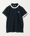 UNITED ARROWS GOLF ウィメンズ パイピング モックネック ポロシャツ ユナイテッドアローズ スポーツ・アウトドア用品 ゴルフグッズ ホワイト ネイビー【送料無料】
