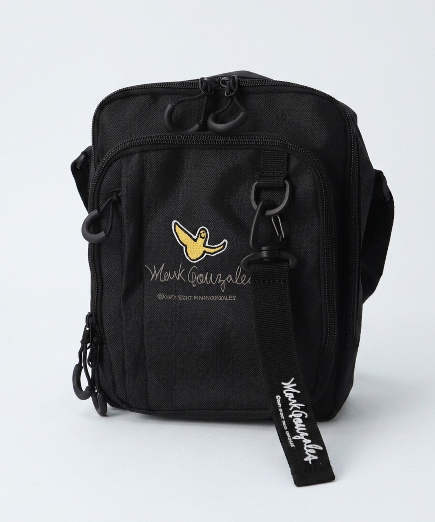 BACKYARD FAMILY Mark Gonzales VERTICALMINI SHOULDER BAG ローラ バッグ ショルダーバッグ ブラック ホワイト