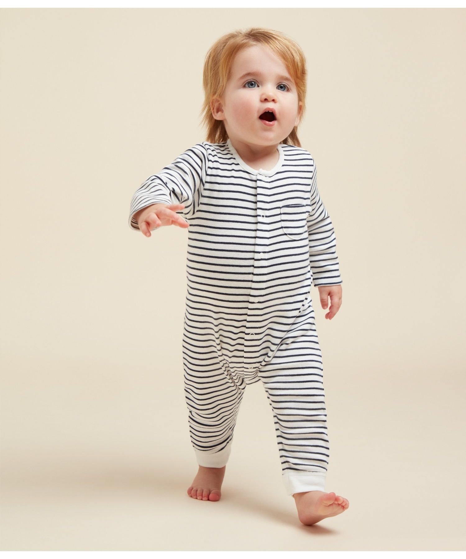 プチバトー ロンパース（ベビー用） 【SALE／50%OFF】PETIT BATEAU ミニマリニエールロンパース プチバトー マタニティウェア・ベビー用品 ロンパース・カバーオール