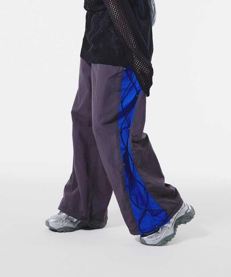 【SALE／10%OFF】tk.TAKEO KIKUCHI K'Project by Aoi Nylon washer Training Pants ティーケータケオキクチ パンツ その他のパンツ グレー ブラック【送料無料】