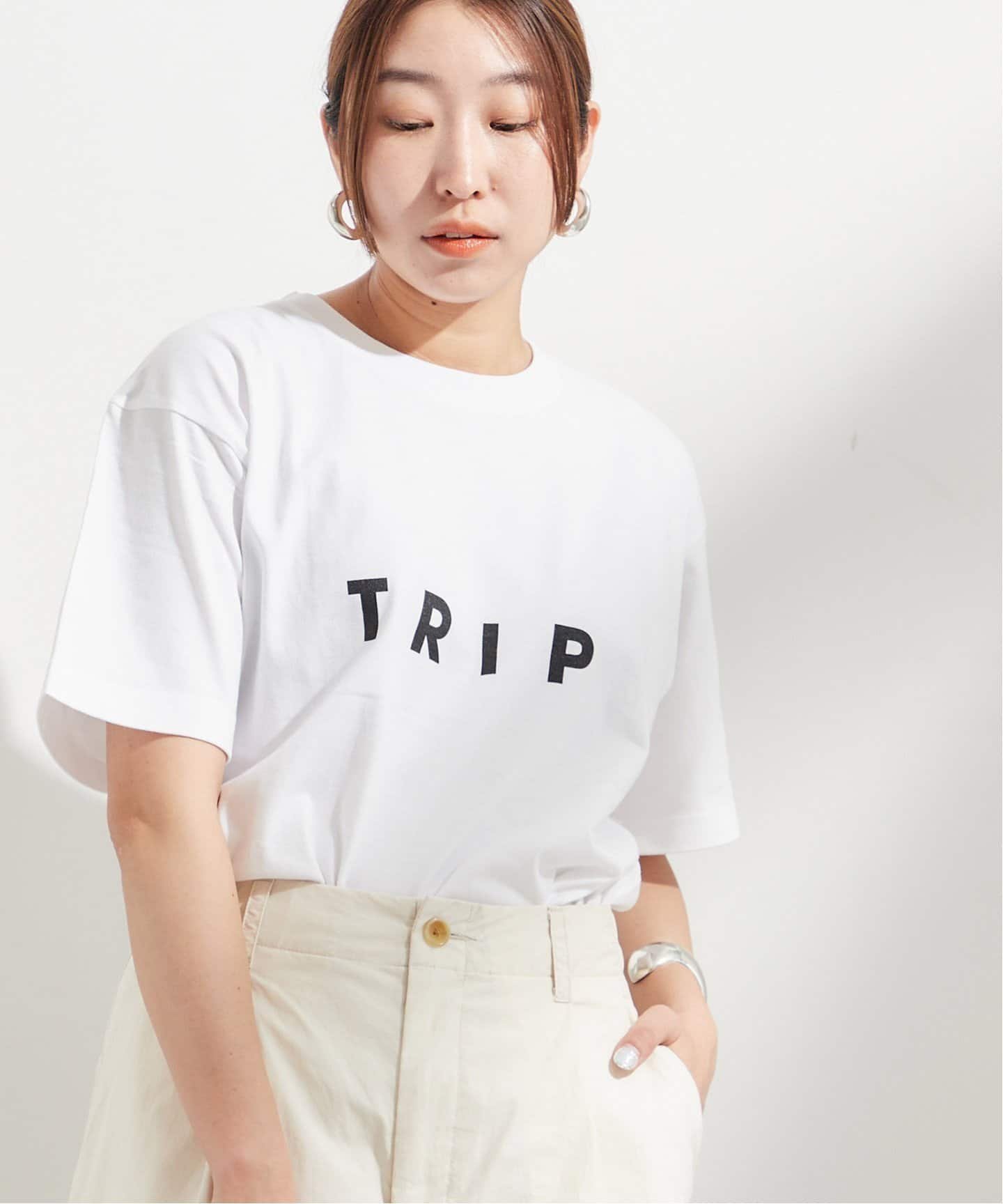 JOURNAL STANDARD L'ESSAGE 《追加》POET MEETS DUBWISE TRIP Tシャツ ジャーナルスタンダード レサージュ トップス カットソー・Tシャツ ホワイト ブラック【送料無料】