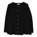 【SALE/35%OFF】BRICK HOUSE by Tokyo Shirts ペプラムニットカーディガン レディース BL05I503DD10X00-49 トーキョーシャツ トップス カーディガン ブラック