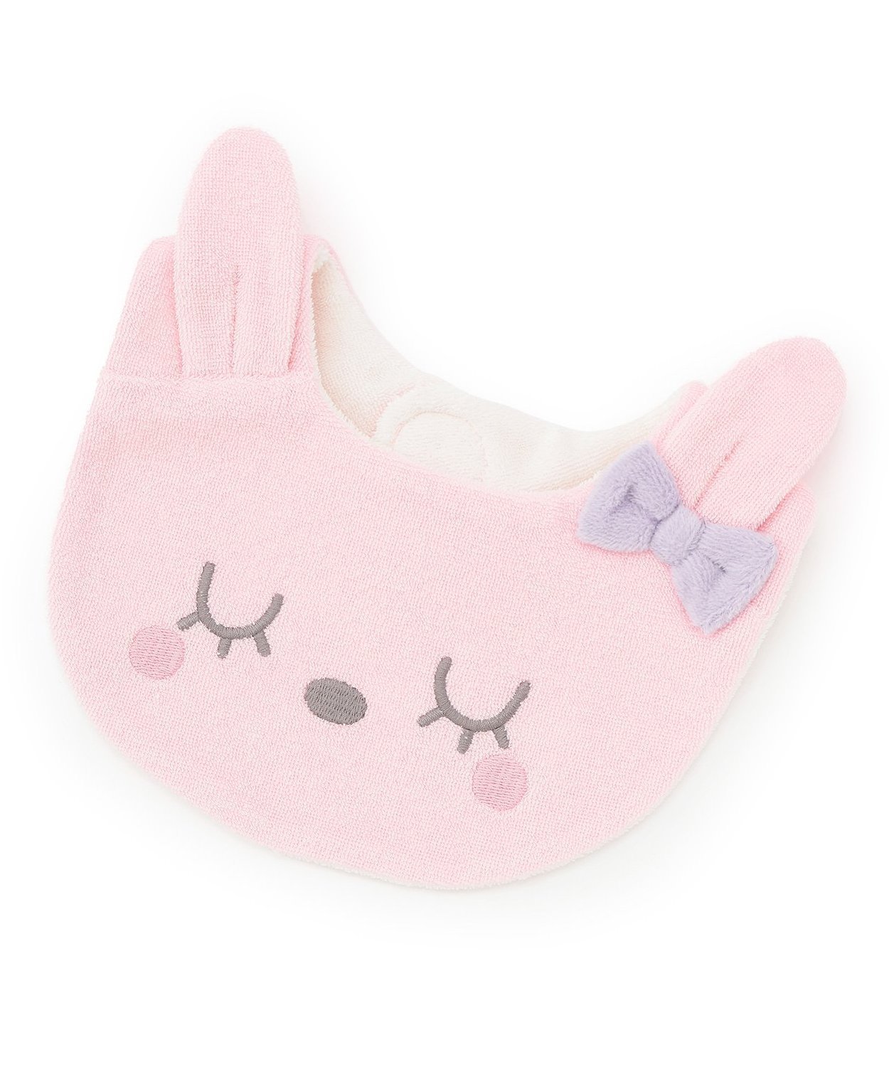 KP mimiちゃん顔 スタイ ナルミヤオンライン マタニティウェア・ベビー用品 その他のベビーグッズ ピンク ホワイト