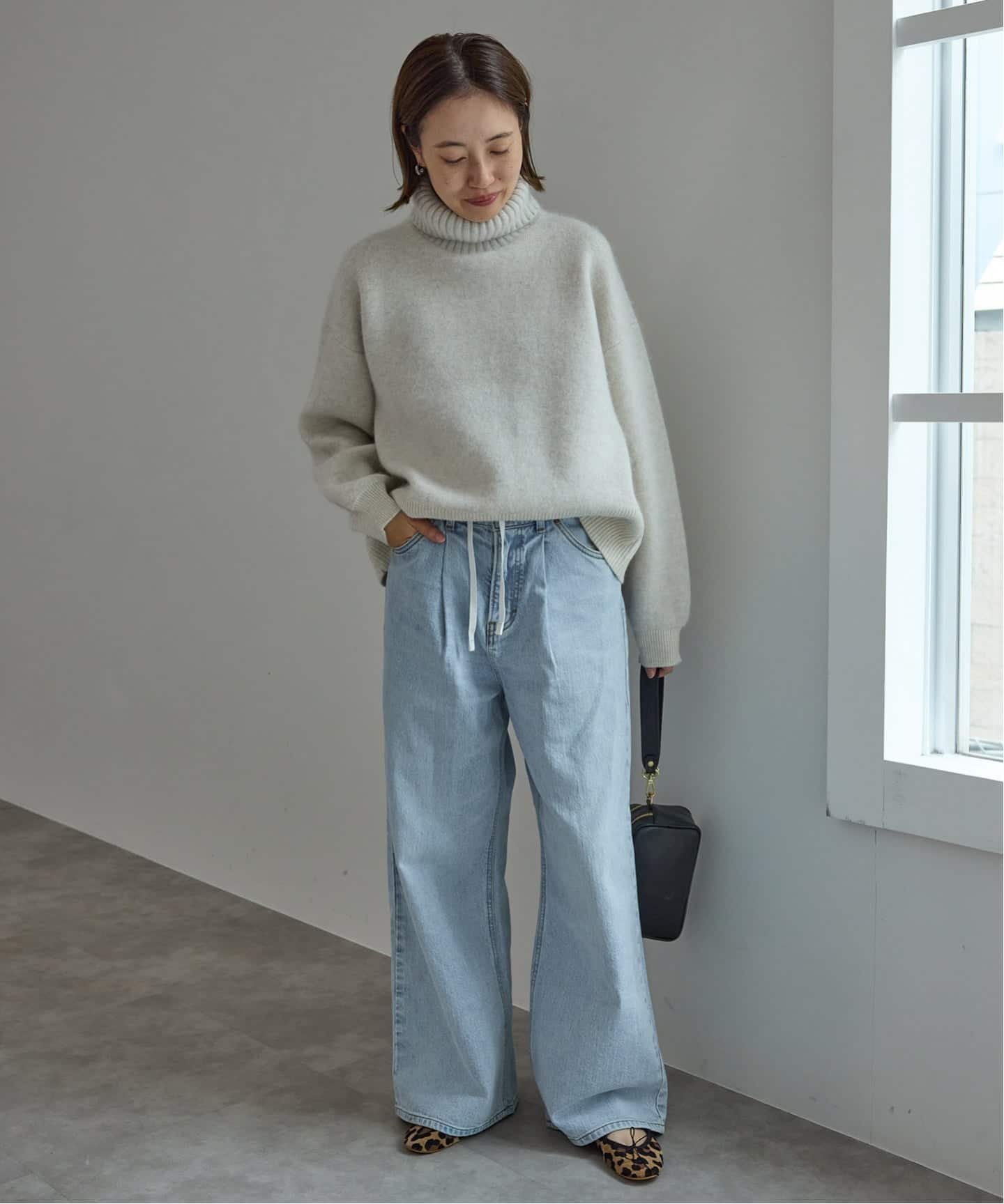 【SALE／30%OFF】SLOBE IENA LEE/リー SLOBE別注 タックワイドデニム スローブ イエナ パンツ ジーンズ・デニムパンツ ブルー【送料無料】