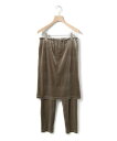 MARMARMAR MARMARMAR ベロアレイヤードボトムス マーコート パンツ その他のパンツ グレー ブラック【送料無料】