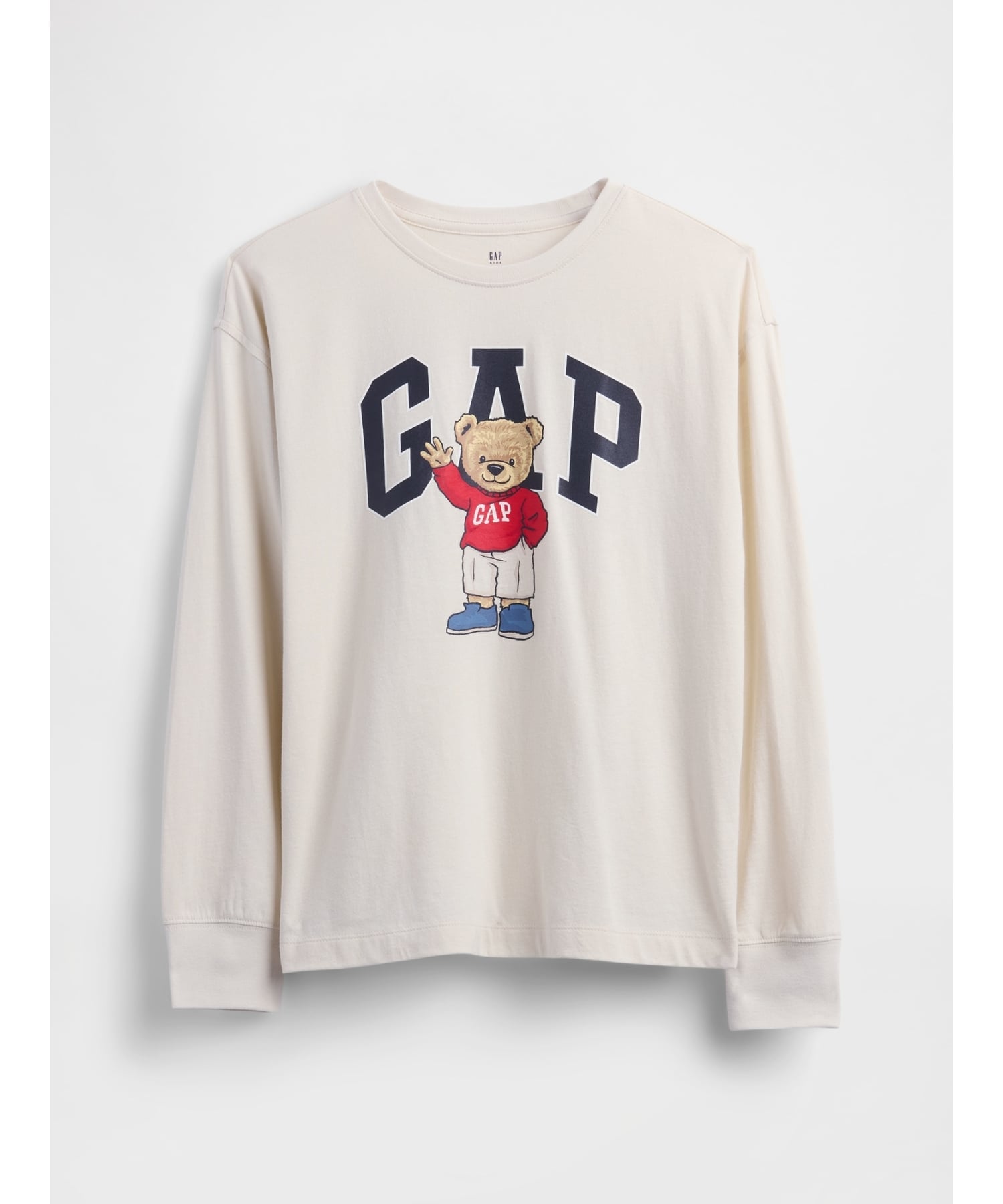 【SALE／30%OFF】GAP (K)ブラナンベア GAPロゴTシャツ (キッズ) ギャップ トップス カットソー・Tシャツ ネイビー ベージュのサムネイル