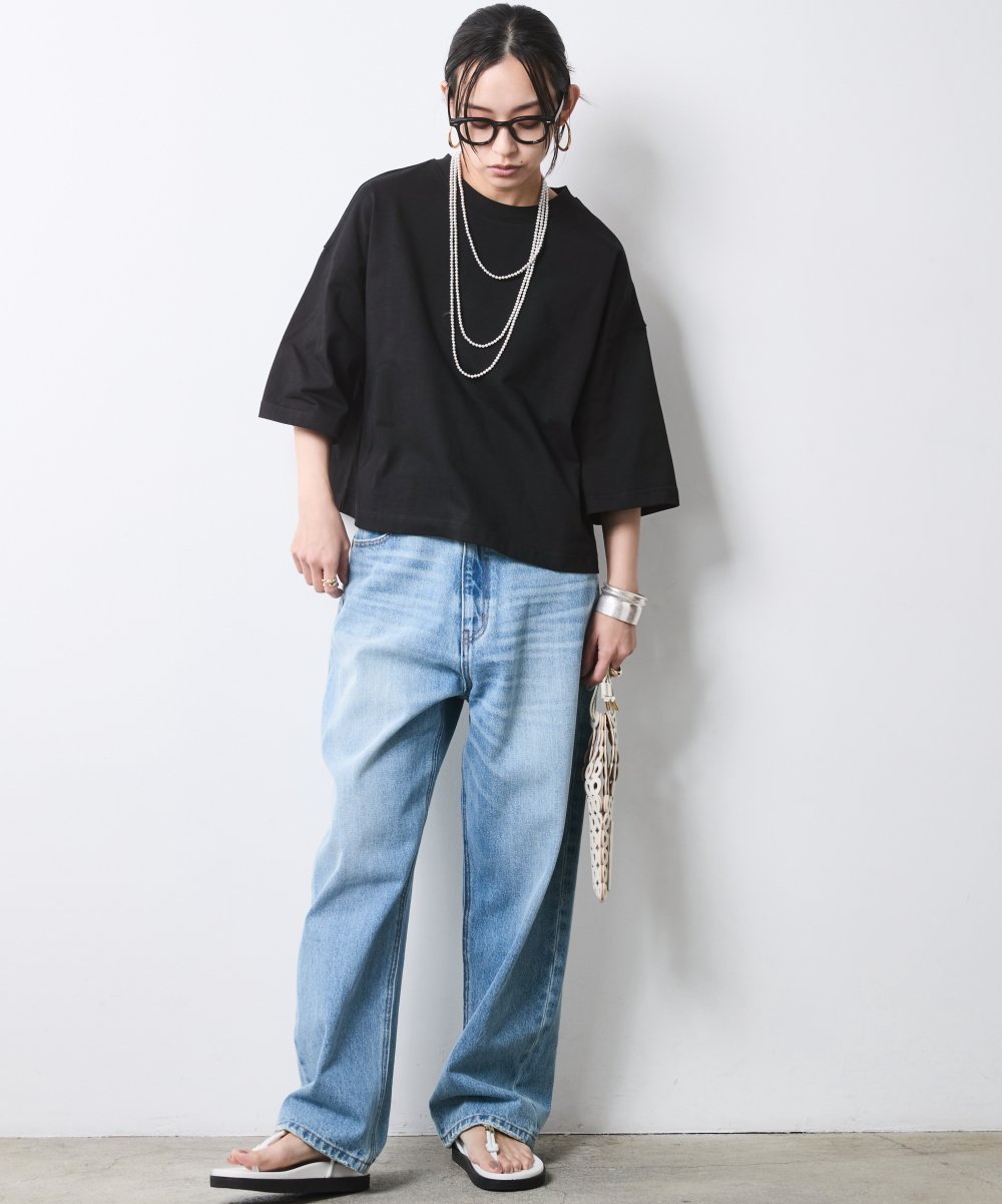 CHIC STYLE 綿100%シンプルTシャツ＜大きいサイズ有＞シックスタイル シックスタイル トップス カットソー・Tシャツ ホワイト【送料無料】