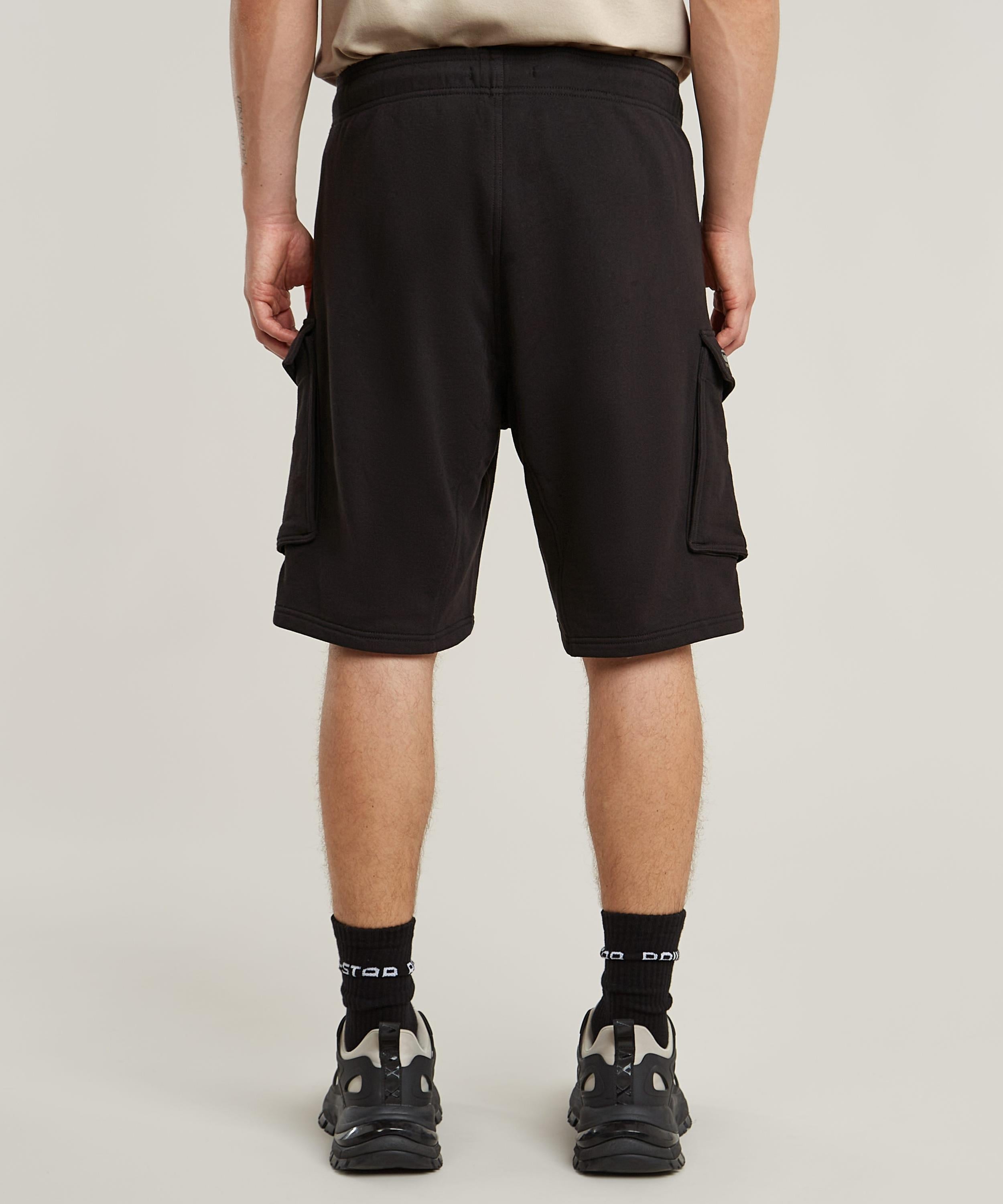 【公式ショップ】ROVIC SWEAT SHORT/リラックスカーゴスウェットショートパンツ ジースターロゥ パンツ その他のパンツ ブラック
