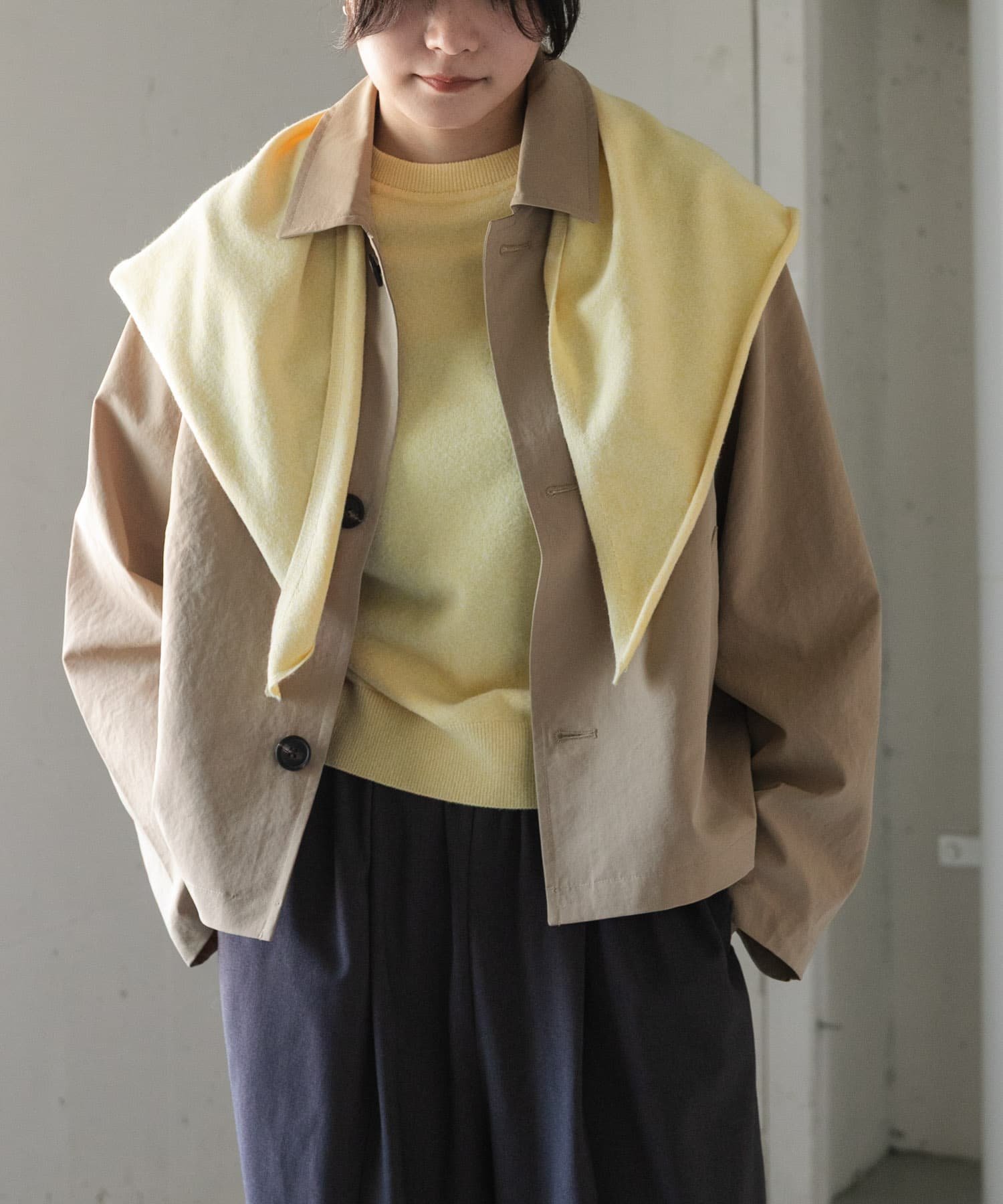 楽天市場】urban research doors ショールカラー2wayショートコート