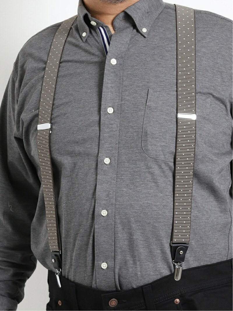 GRAND-BACK 【大きいサイズ】グランバック/GRAND-BACK ドイツ素材ロングサスペンダー タカキュー ファッション雑貨 サスペンダー グレー ブルー ブラック【送料無料】のサムネイル