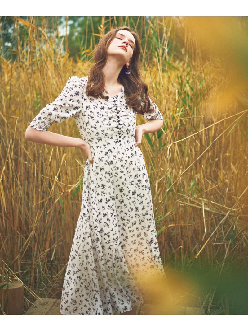 【SALE／70%OFF】Noela ベリー柄ワンピース ノエラ ワンピース・ドレス その他のワンピース・ドレス グリーン ベージュ ホワイト【送料無料】のサムネイル