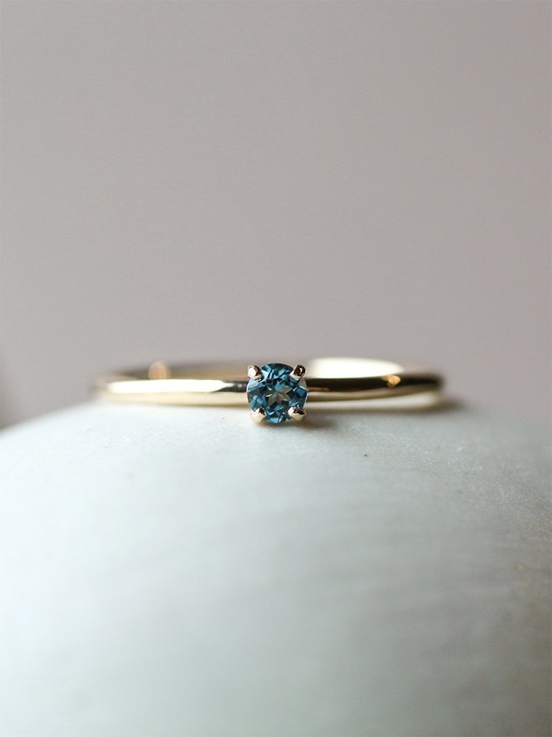 cui-cui ロンドンブルートパーズ リング ｜ K10YG キュイキュイ アクセサリー・腕時計 リング・指輪 ブルー【送料無料】