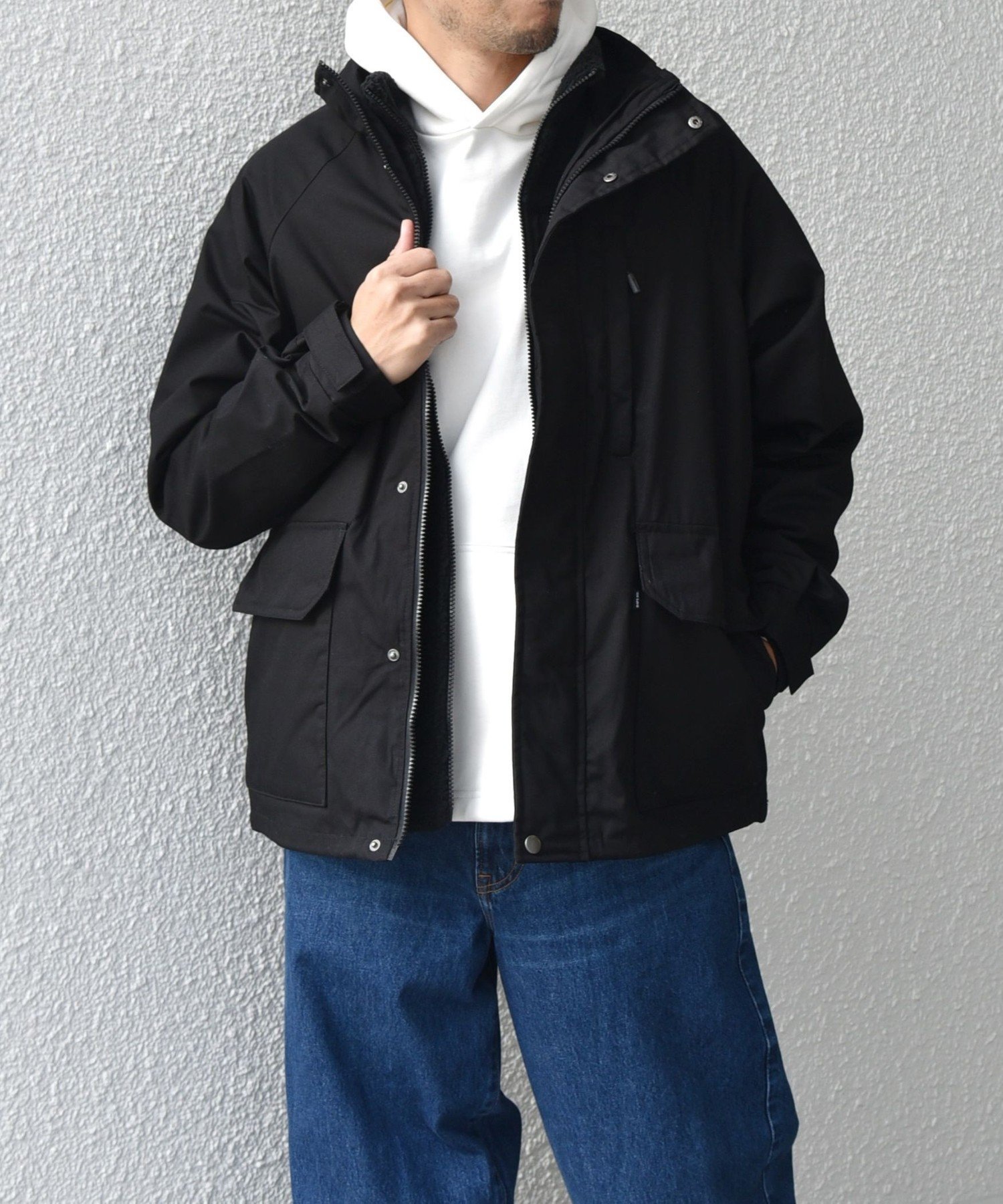 【SALE／60%OFF】SHIPS any 【WEB限定】SHIPS any:＜撥水加工＞3WAY フリースベスト セット スタンドカラー ブルゾン◇ シップス ジャケット・アウター ブルゾン・ジャンパー グリーン ブラック ベージュ【送料無料】