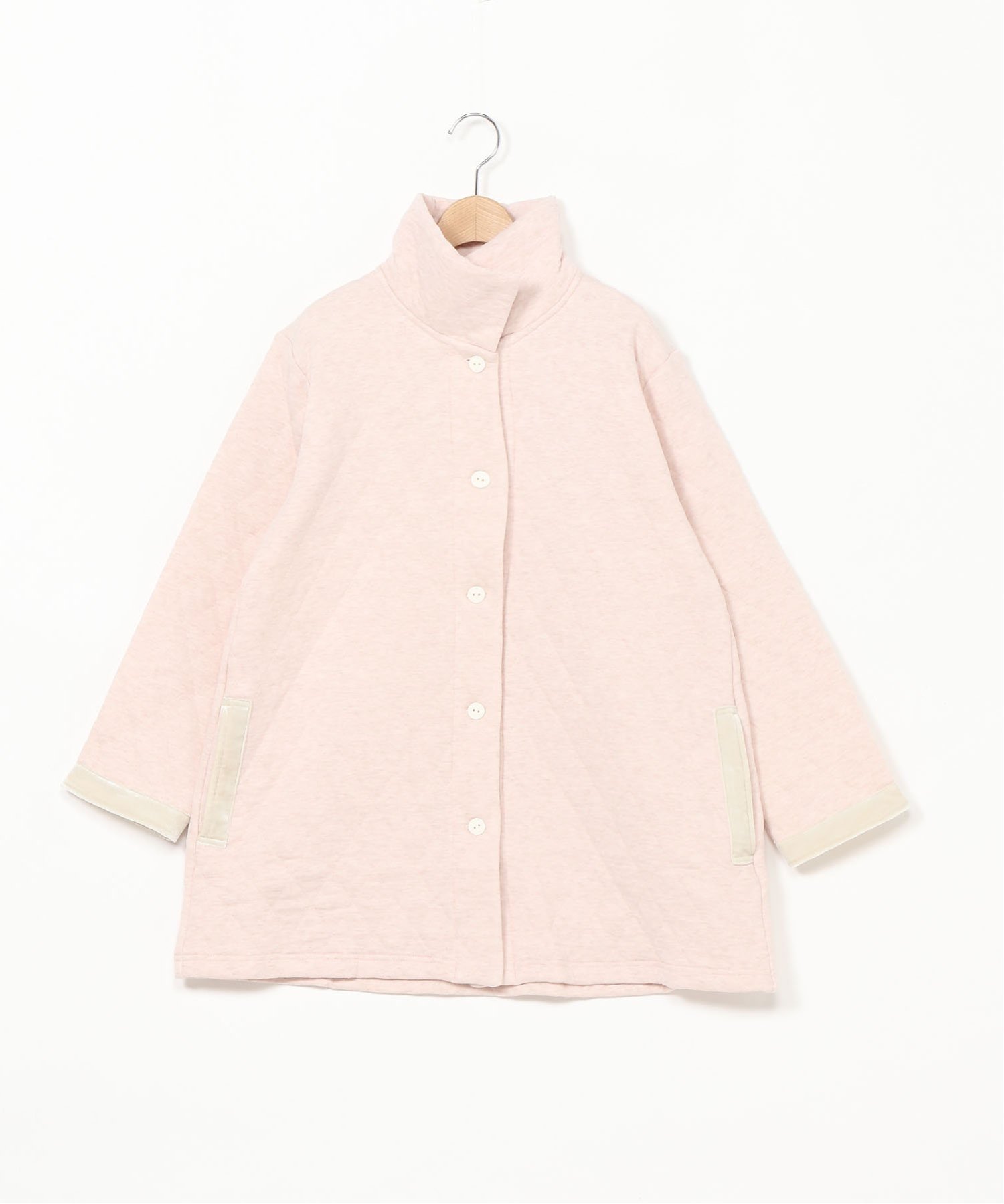 KID BLUE (W)24ダイヤキルト 長袖ガウン キッドブルー インナー・ルームウェア その他のインナー・ルームウェア グレー ピンク【送料無料】