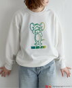 【SALE/12%OFF】notch. TOM and JERRY トムとジェリー ブラシアップリケスウェット ノッチ トップス その他のトップス ホワイト ブ...