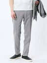 TAKA-Q 軽量 スリムフィット ノータックパンツ バーズアイライトグレー(セットアップ可能) 【25SS】 メンズ パンツ ボトム カジュアル ビジネス 通...