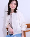 【SALE/35%OFF】SHOO・LA・RUE 【洗える/S-LL/ひんやり/UV】さらりと羽織れる 麻調ZIPブルゾン シューラルー ジャケット・アウター ...