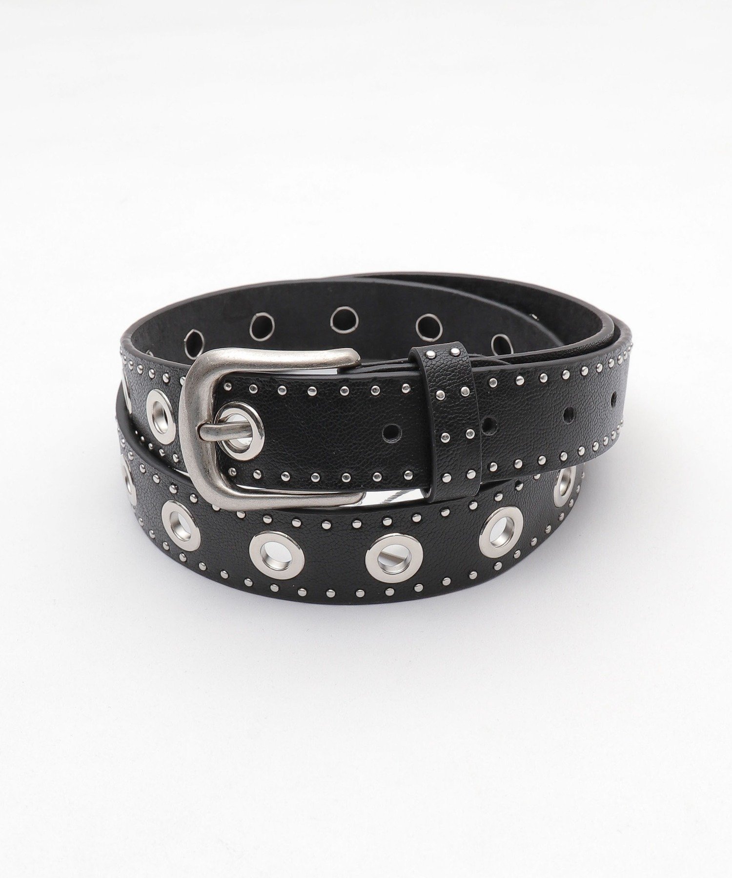 WEGO LADY'S Lスタッズハトメベルト ウィゴー ファッション雑貨 ベルト ブラック