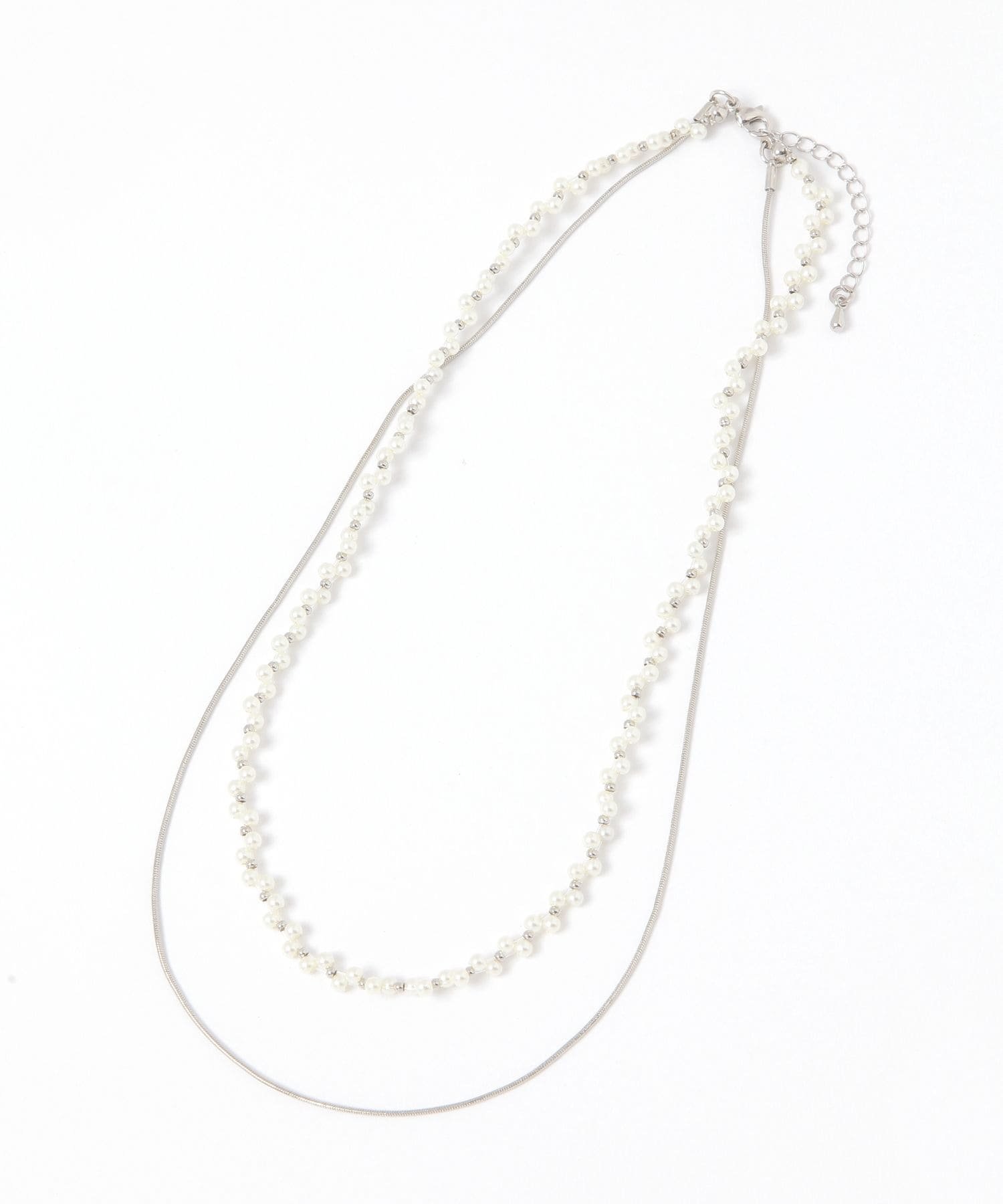 【SALE／50%OFF】GLOBAL WORK 華奢パール二連ネックレス/637730 グローバルワーク アクセサリー・腕時計 ネックレス ゴールド シルバー stylife-15469663 Rakuten Fashion サンプル画像3