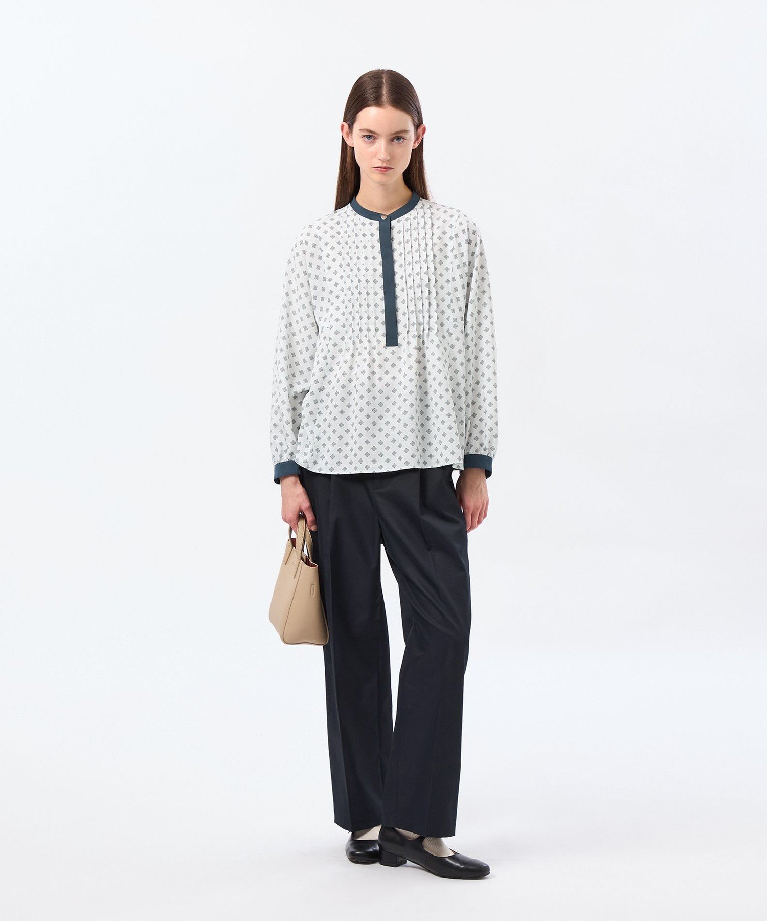 MACKINTOSH PHILOSOPHY 【CRANWELL SHIRTS(クランウェル シャツ)】ラッケンブースプリント マッキントッシュ フィロソフィー トップス シャツ・ブラウス グレー ネイビー【送料無料】