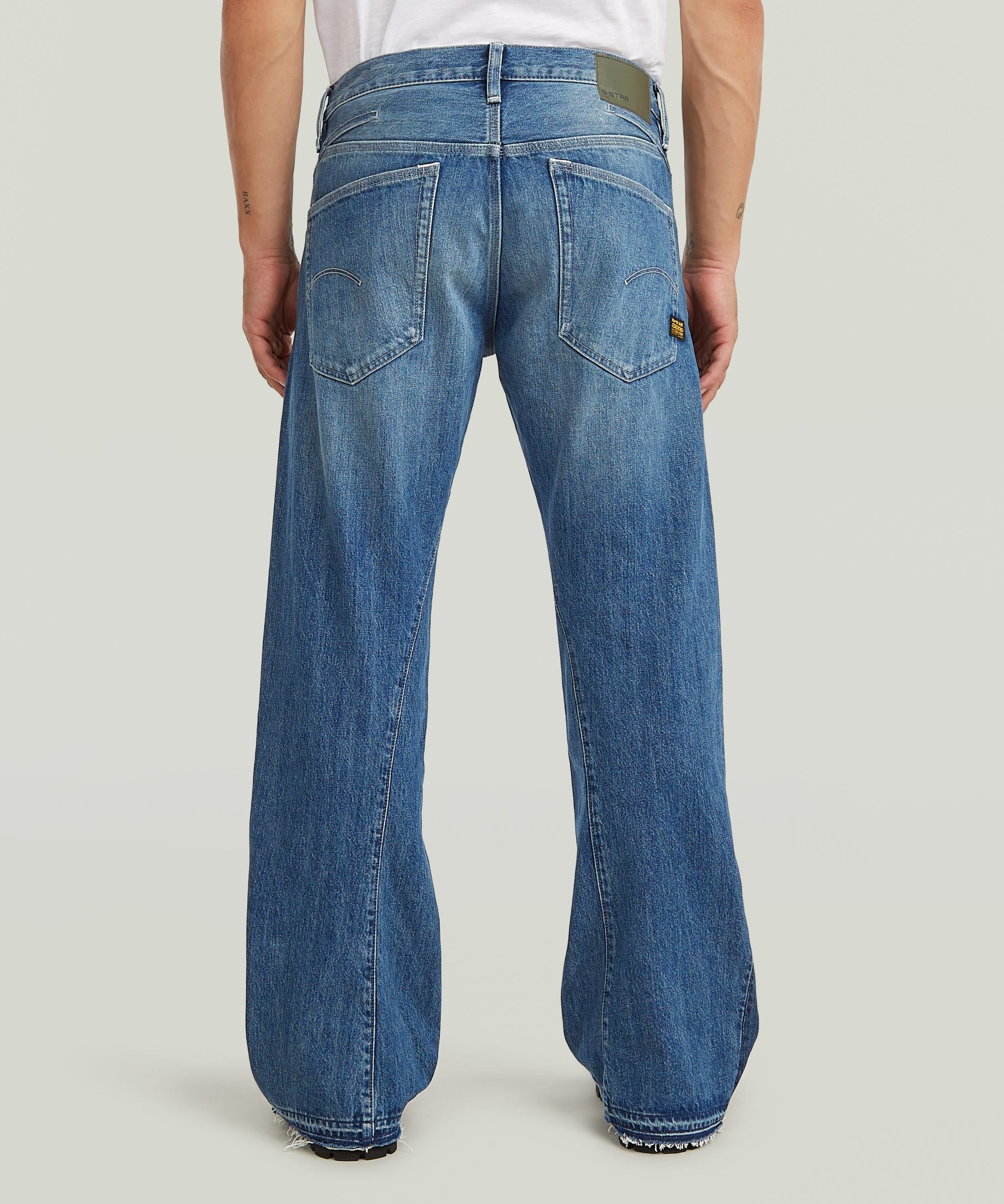 【公式ショップ】Hybrid Dartt 3D Flare Jeans/パネル切り替えカットオフデザイン立体裁断フレアジーンズ/ブーツカット ジースターロゥ パンツ ジーンズ・デニムパンツ ブルー