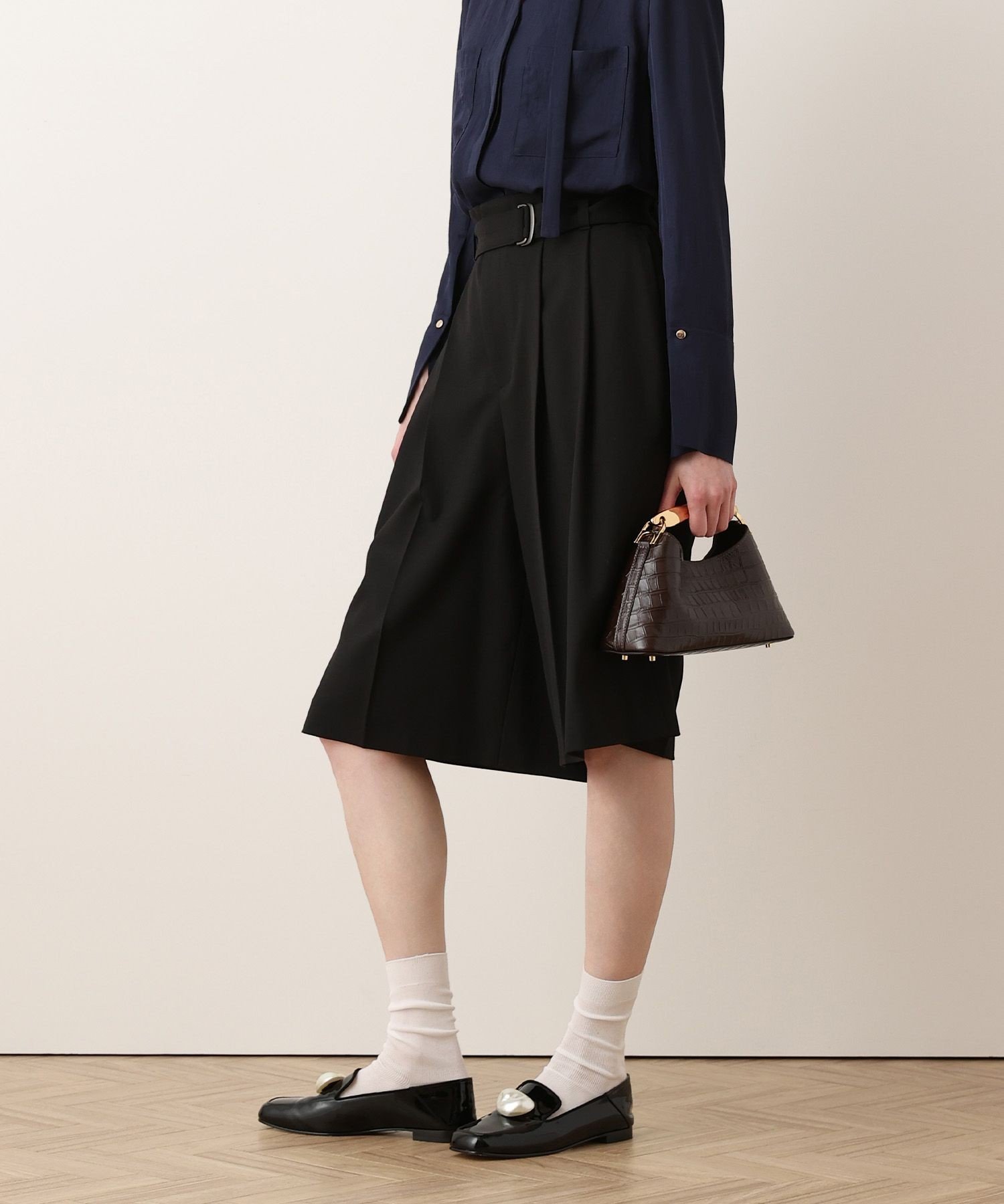 キュロットパンツ アルアバイル パンツ その他のパンツ グレー ブラック