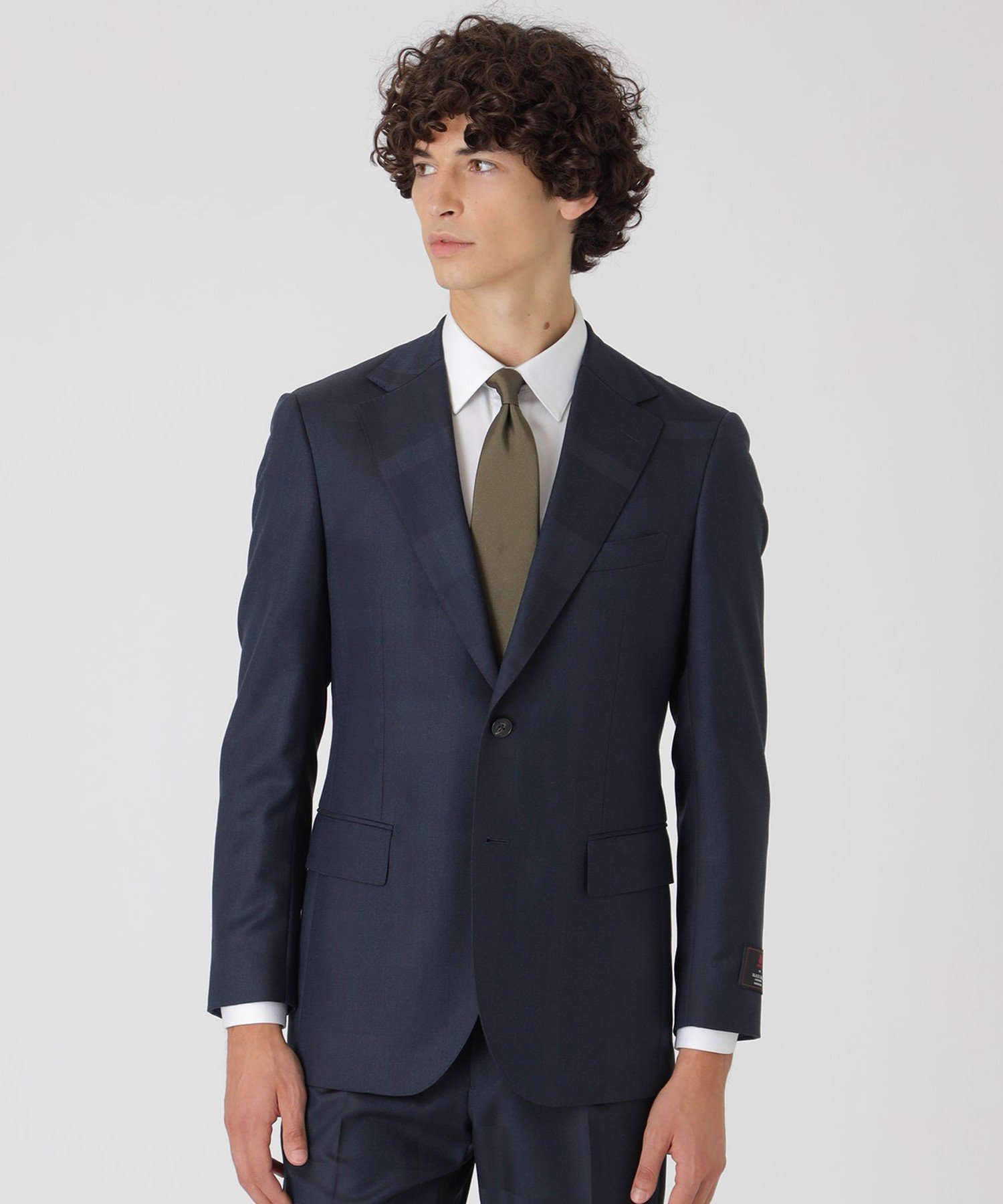 BLACK LABEL CRESTBRIDGE MIYUKIプルシャンブルーTOPシャドークレストブリッジチェックスーツ ブルーレーベル / ブラックレーベル・クレストブリッジ スーツ・フォーマル セットアップスーツ ネイビー【送料無料】