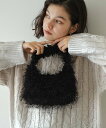 【SALE/30%OFF】OPAQUE.CLIP 【2WAY】フリンジワンハンドルバッグ オペークドットクリップ バッグ ハンドバッグ ピンク ブラック ブルー