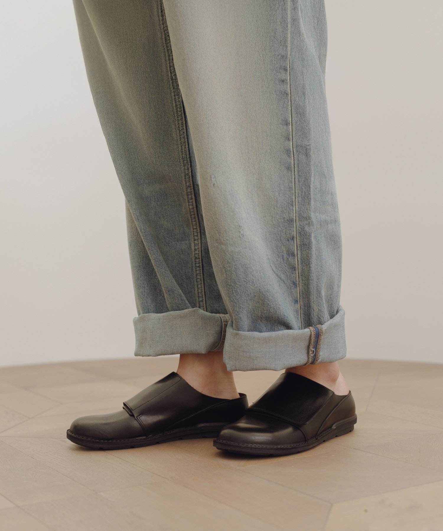 SLOW FACTORY 【MoonStar】SLUヘギ メンズ/レディース 天然皮革 国産 サボ ムーンスター シューズ・靴 サンダル ブラック【送料無料】