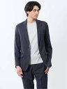 TAKA-Q 軽量 スリムフィット 2ボタンジャケット ウィンドペン紺(セットアップ可能) 【25SS】 メンズ セットアップ ジャケット ビジネス カジュアル...