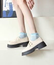 【SALE/10%OFF】aimoha - select - 【MOSOX】薄手フリルショートソックス アイモハ 靴下・レッグウェア 靴下 ピンク グリーン グ...